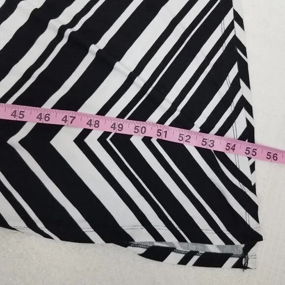 La Blanca Swimwear XS Archistripe Cover-up Maxi Dress In Black/ White Belt - Picture 7 of 8